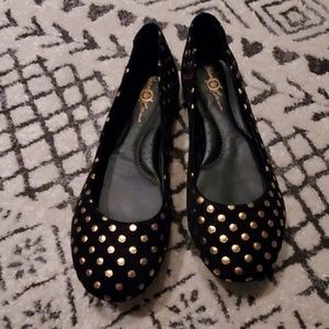 Clark's Crown polka dot flats